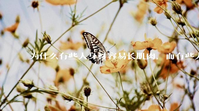 为什么有些人身材容易长肌肉，而有些人却很难呢？