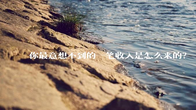 你最意想不到的一笔收入是怎么来的？