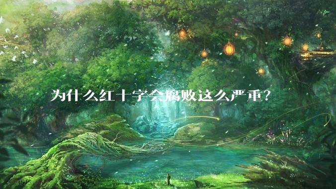 为什么红十字会腐败这么严重？